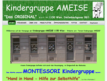 Tablet Screenshot of kindergruppe-ameise.at